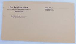 4pcs 3rd Reich Envelopes-Goebbels Stationary