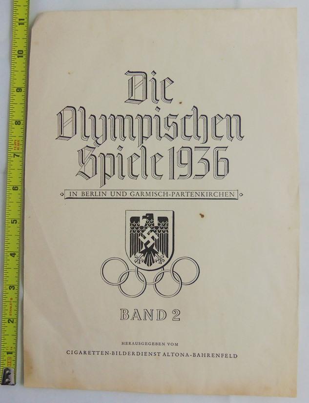 Large Grouping 1936 Berlin Olympics Photo Prints-1932 Cigarette Card Album Photos-Medal Reference
