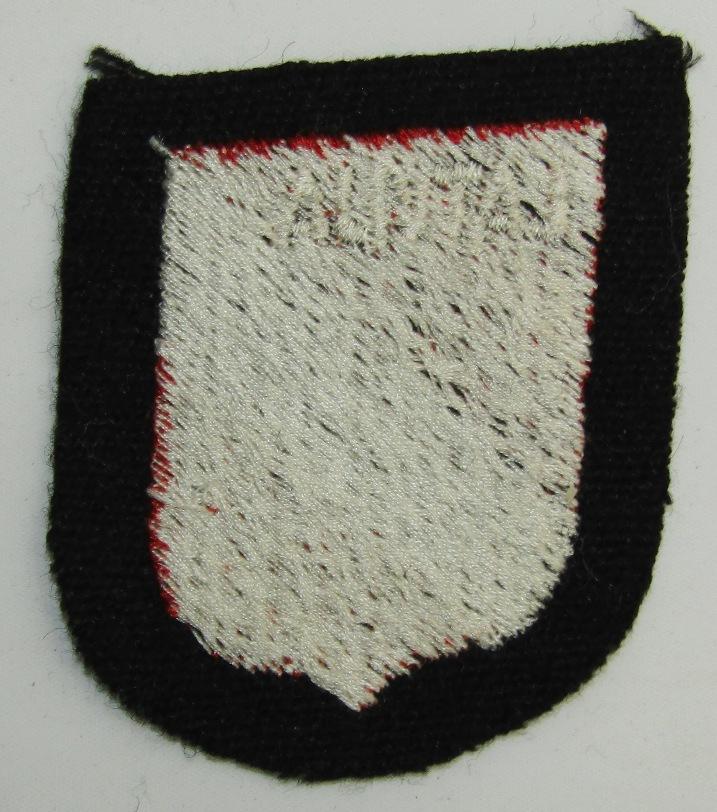 Waffen SS Latvian Foreign Volunteers Arm Shield "SS Lettische Nr.1/Nr. 2-3rd Pattern