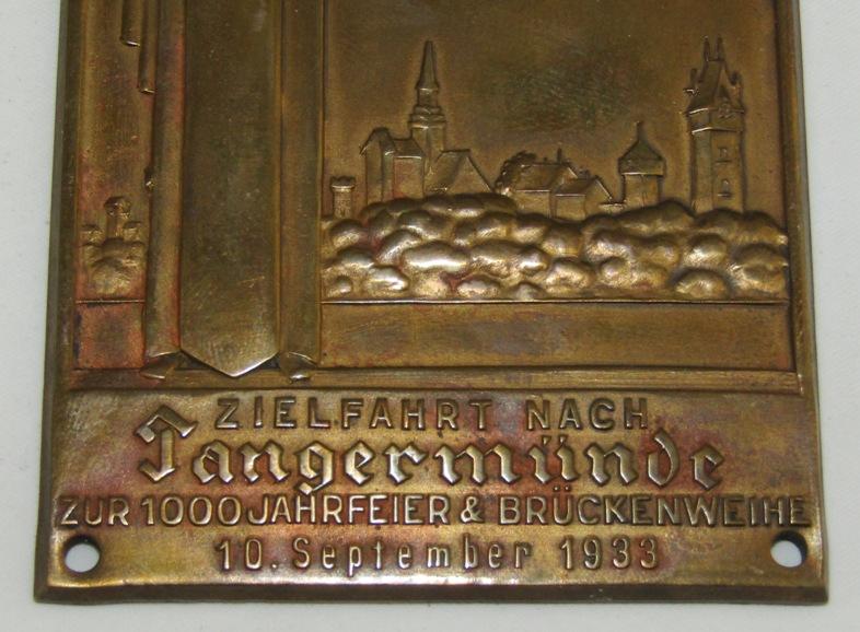 Early 3rd Reich NSKK Plaque Device-Dated 1933