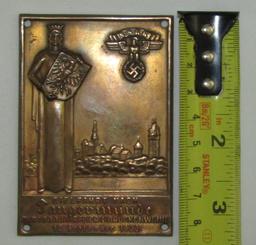 Early 3rd Reich NSKK Plaque Device-Dated 1933