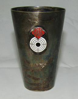 WW2 German Munitions Factory  Award Tumbler-.800 Silver
