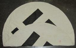 large NSDAP Flag Center-Double Sided. From Vet Estate