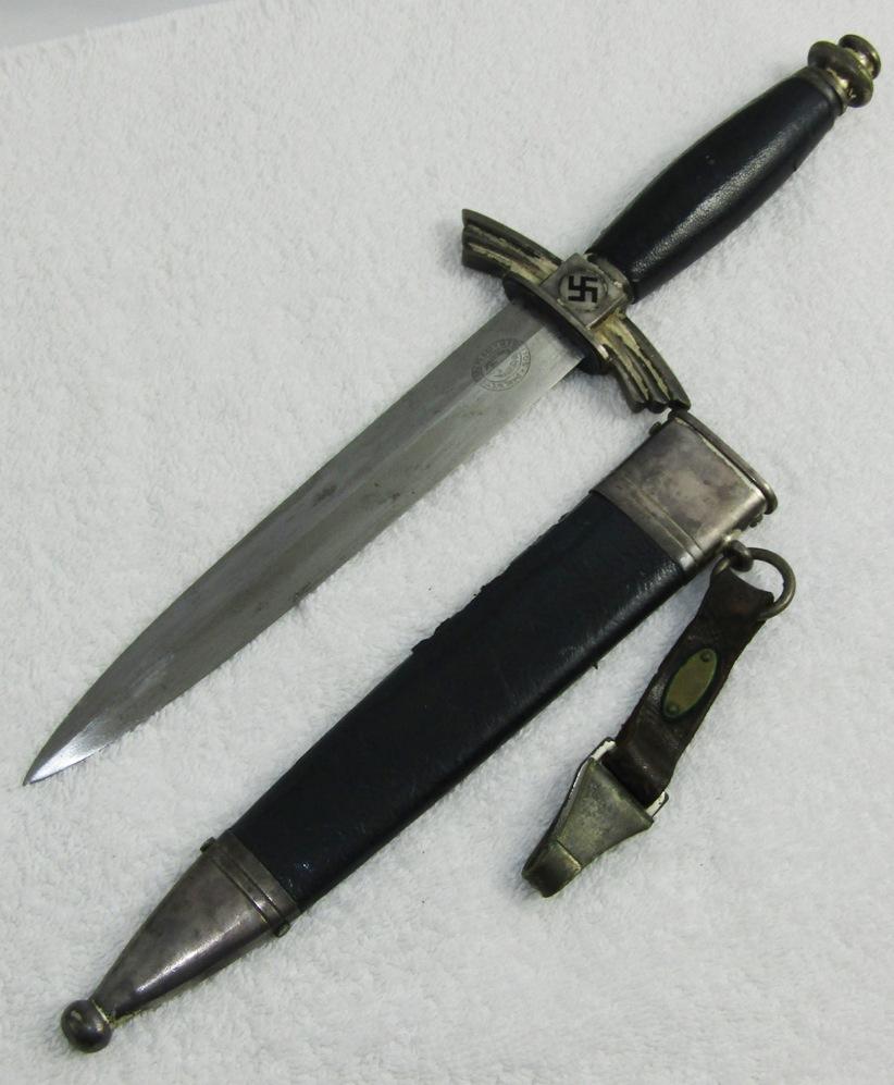 Nice Pre/Early WW2 DLV Dagger With Scabbard/Hanger-Paul Weyersberg