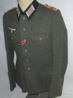 WW2 German Artillery Captain's M41 Uniform Jacket-361st Artillery Battalion