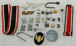 Large Lot Misc. WW2 German Insignia-Ribbons Etc.