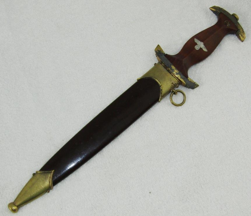 SA Dagger For Lower Ranks-RZM M7/85 (Arthur Evertz) W/Gold Plated Fittings