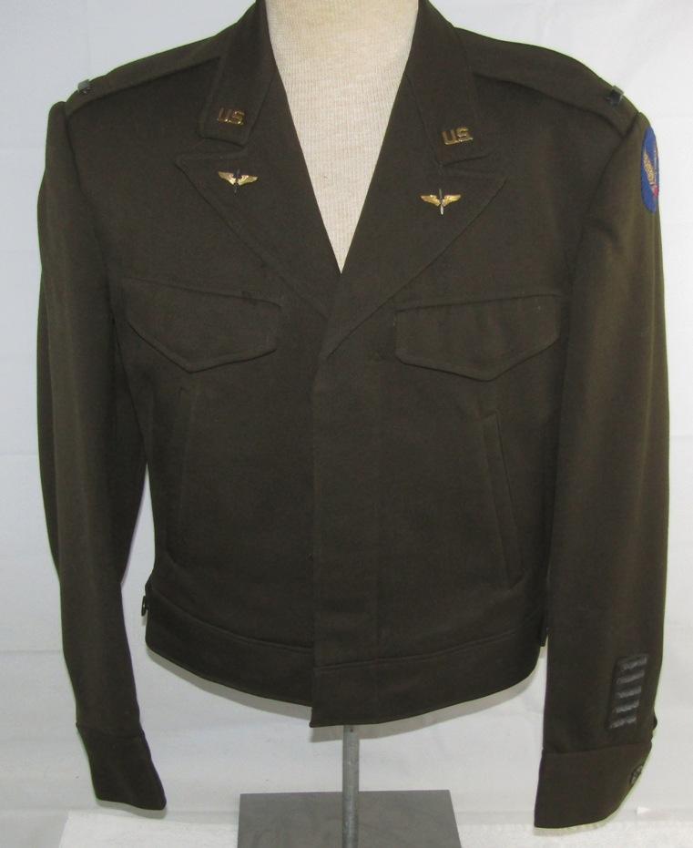 Scarce WW2 Late War U.S. Army Air Forces B-13 Officer's Flight Jacket W/Bullion Patch-Named