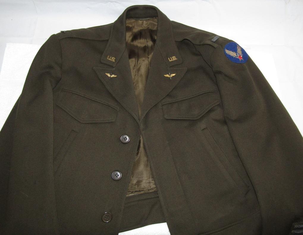 Scarce WW2 Late War U.S. Army Air Forces B-13 Officer's Flight Jacket W/Bullion Patch-Named