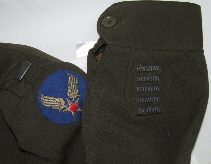 Scarce WW2 Late War U.S. Army Air Forces B-13 Officer's Flight Jacket W/Bullion Patch-Named