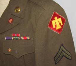 WW2 U.S. Enlisted Soldier 45th Division Ike Jacket