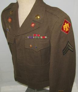 WW2 U.S. Enlisted Soldier 45th Division Ike Jacket
