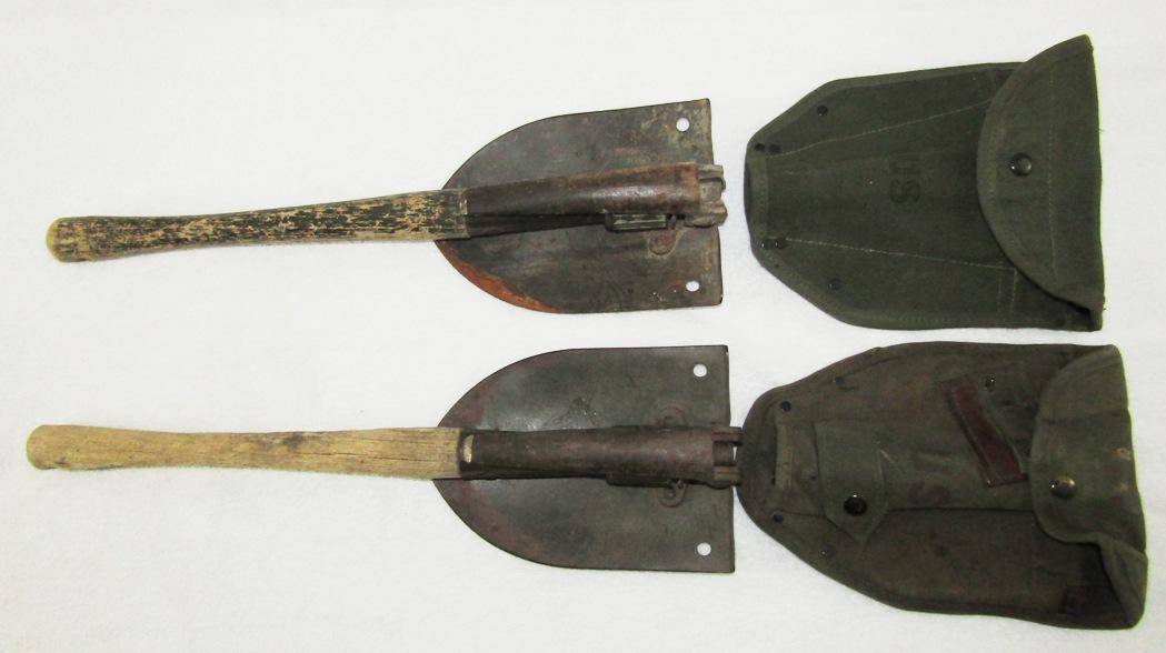 2pcs-Early Vietnam War Period U.S. Army Entrenching Tools/Shovels-Both With Picks