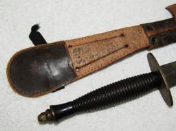 WW2 Period?  3rd pattern Fairburn-Sykes British Commando Fighting Knife-Rare Maker