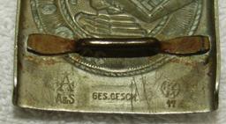 Early WW2 Hitler Youth Belt Buckle-Assmann & Sohn Double Maker Marked