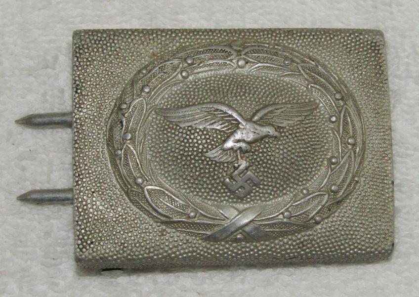 Luftwaffe Belt Buckle For Enlisted-Aluminum Alloy-Scarce Maker-"BSW"