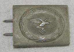 Luftwaffe Belt Buckle For Enlisted-Aluminum Alloy-Scarce Maker-"BSW"