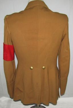 WW2 German Political Leader Tunic With Rare Kreis Level AbscnhittsLeiter Collar Tabs