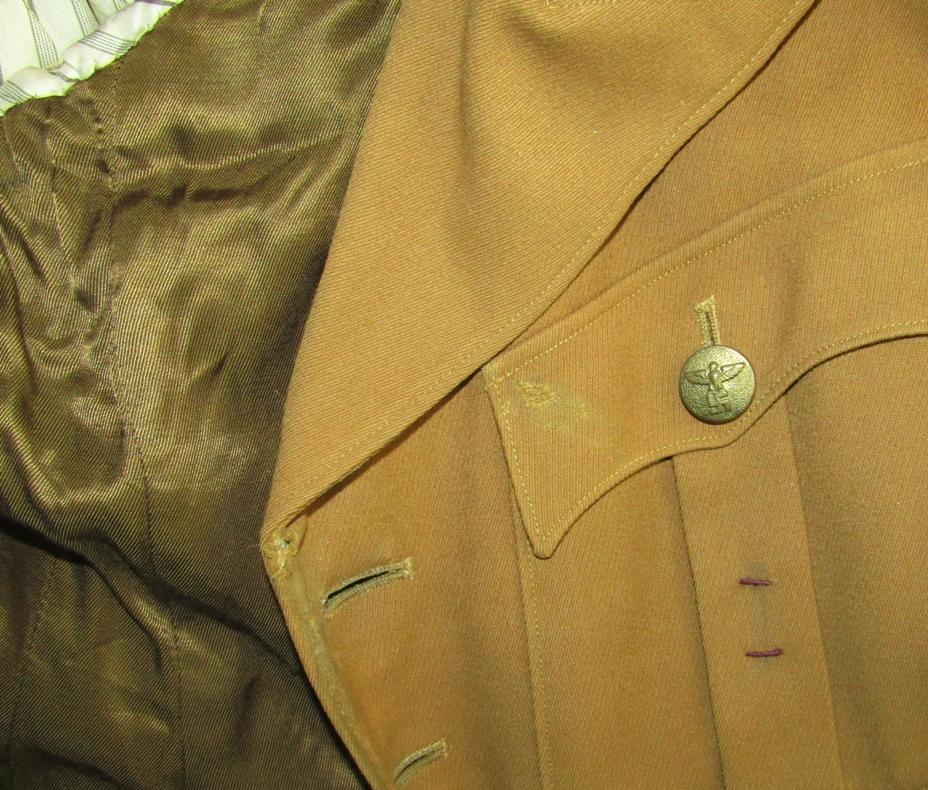 WW2 German Political Leader Tunic With Rare Kreis Level AbscnhittsLeiter Collar Tabs