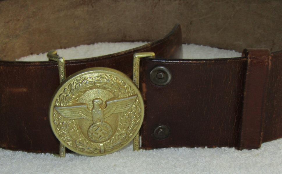 Political Leader Buckle With Leather Belt