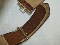 Political Leader Buckle With Leather Belt