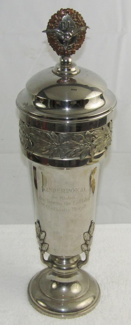 Rare Pre WW2 DLV Pilot's Club Award Trophy For Best Pilot