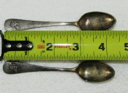 2pcs-Original WW2 Period Fritz Sauckel Demitasse Spoons