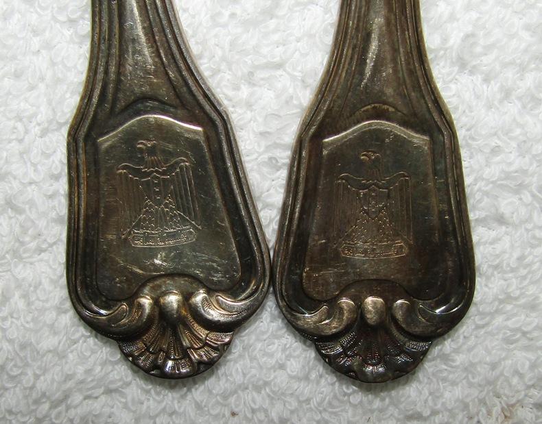 3pcs-Silverware From Saddam Hussein's Palace In Takreet