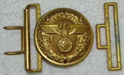 WW2 German Political Leader's Belt Buckle W/Keeper