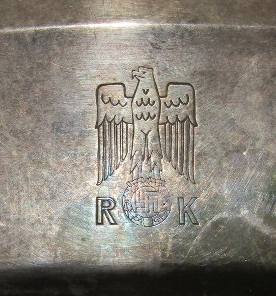 Rare Large Reichs Chancellery Silver plate Serving Tray