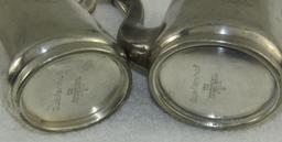 2pcs-Pre/Early WWII Metal ware Pitchers With LAH Monogram-Quellenhof Hotel