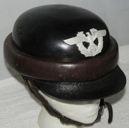 Scarce WW2 Nazi Police Crash Helmet-EREL