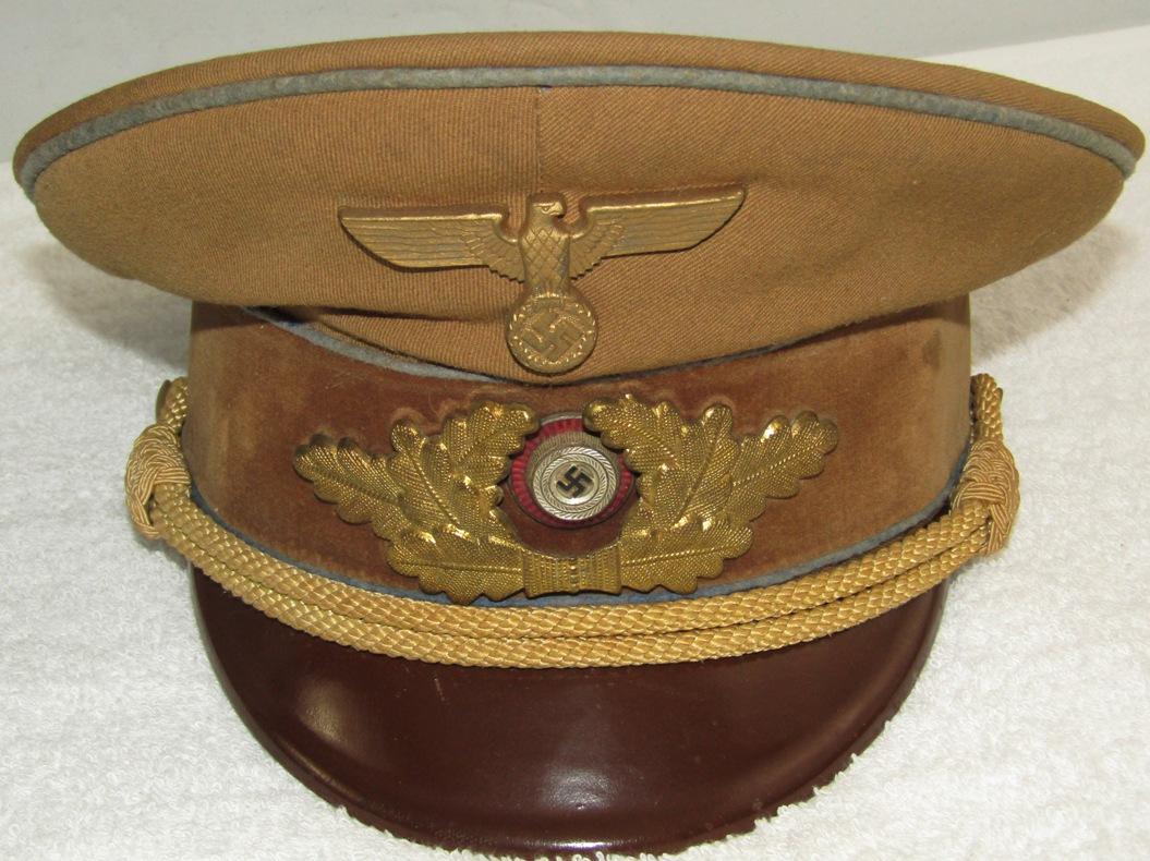 WW2 German Political Leader Visor For Ortsgruppenleiter