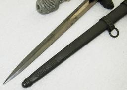 Minty WW2 Luftwaffe Officer's 2nd Model Dress Dagger W/Scabbard/Portapee