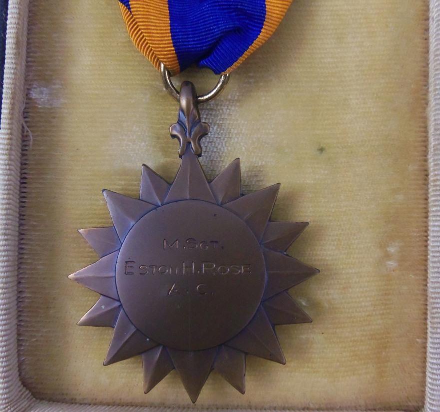 Name Engraved WW2 USAAF Air Medal With Case