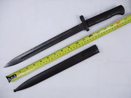 WW2 Czech CSZH Bayonet w/Steel Scabbard