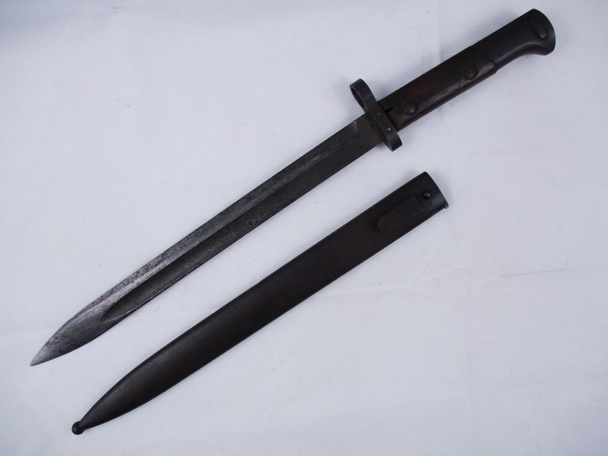 WW2 Czech CSZH Bayonet w/Steel Scabbard