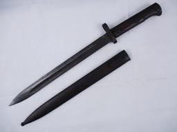 WW2 Czech CSZH Bayonet w/Steel Scabbard