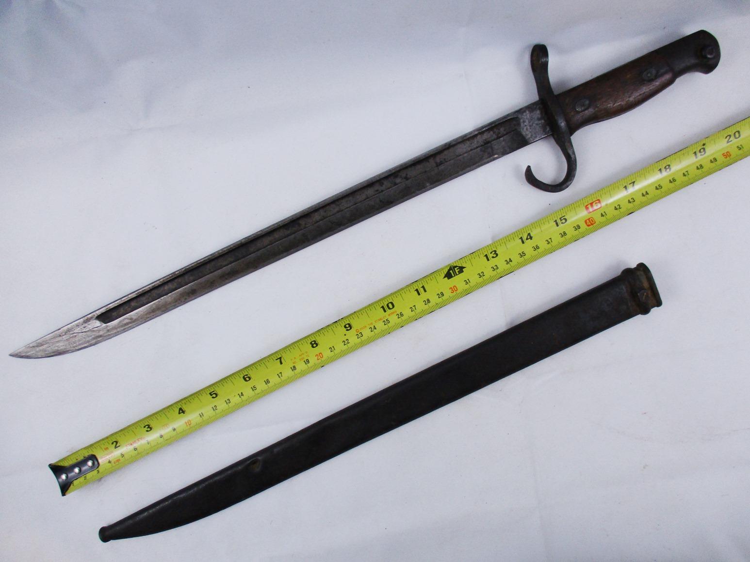 Early WW2 Type 30 Arisaka Bayonet w/Scabbard - Kokura Arsenal