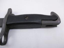 Modified M1 Garand Bayonet w/ M7 Blade and Plastic US M8A1 Scabbard