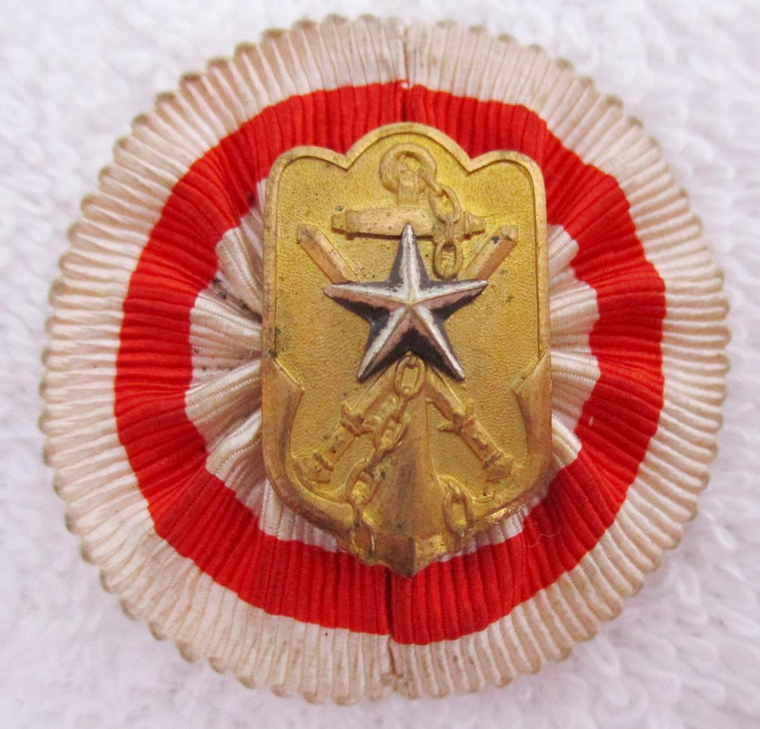 3 pcs. Japanese Navy Insignia/Bullion Cap Badge/Ribbon and Badge