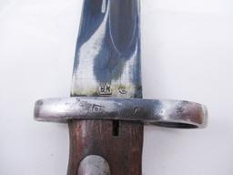 M48 Serbia Made "44". Yugoslavia Mauser  Bayonet w/Leather Frog and Steel Scabbard