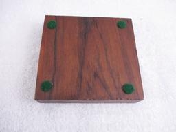 Original Teak Wood from Deck Of The USS Missouri-4" Piece.