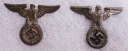 12pcs-Misc WW2 Period German Stick Pins-SA/SS Kepi Eagles Etc.