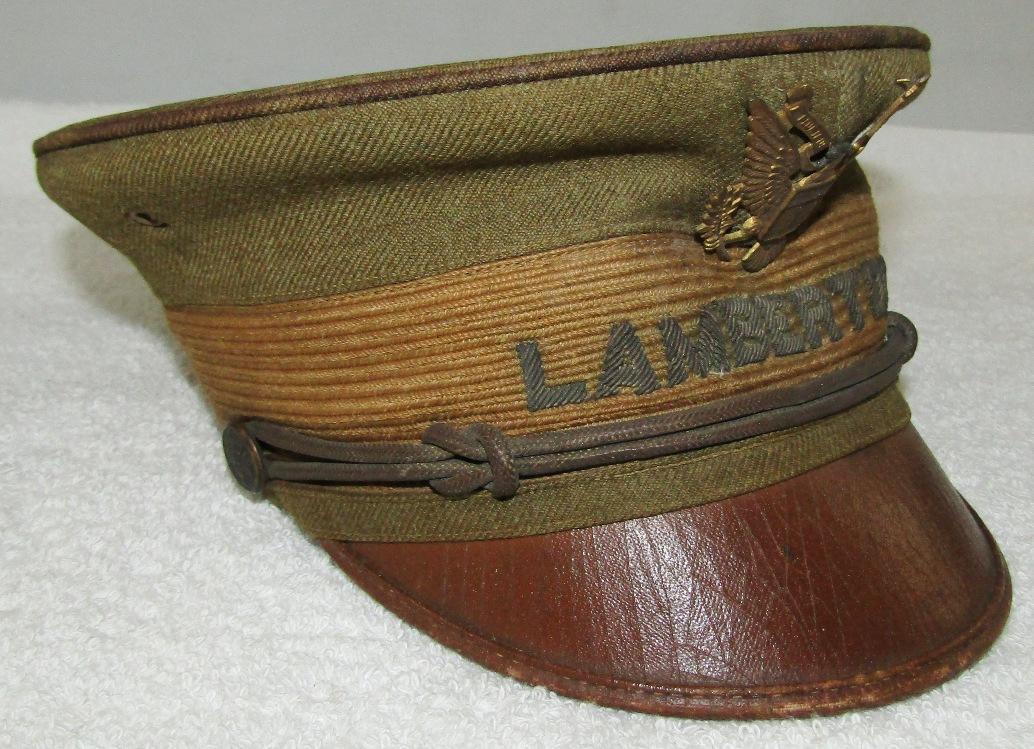 Pre/Early WW1 Period Named U.S. Army Cadet? Visor Hat-LAMBERTON