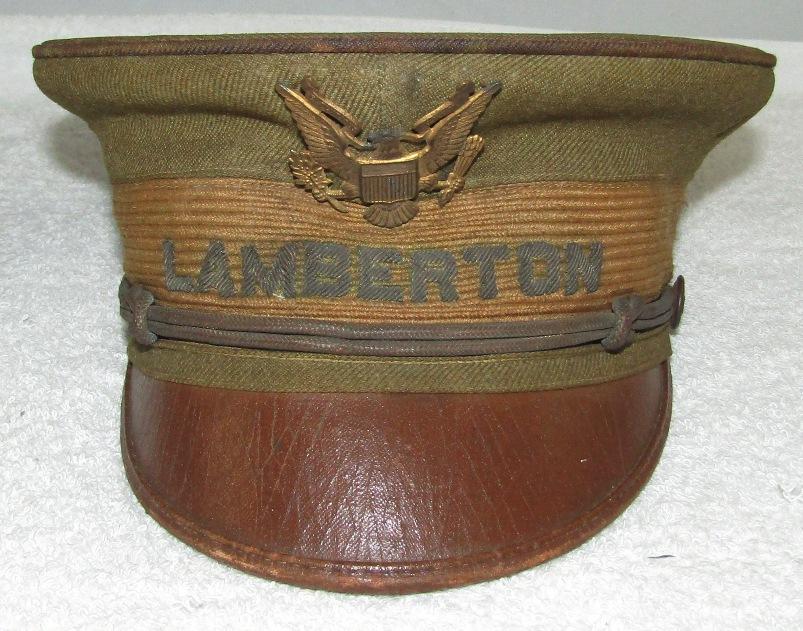Pre/Early WW1 Period Named U.S. Army Cadet? Visor Hat-LAMBERTON