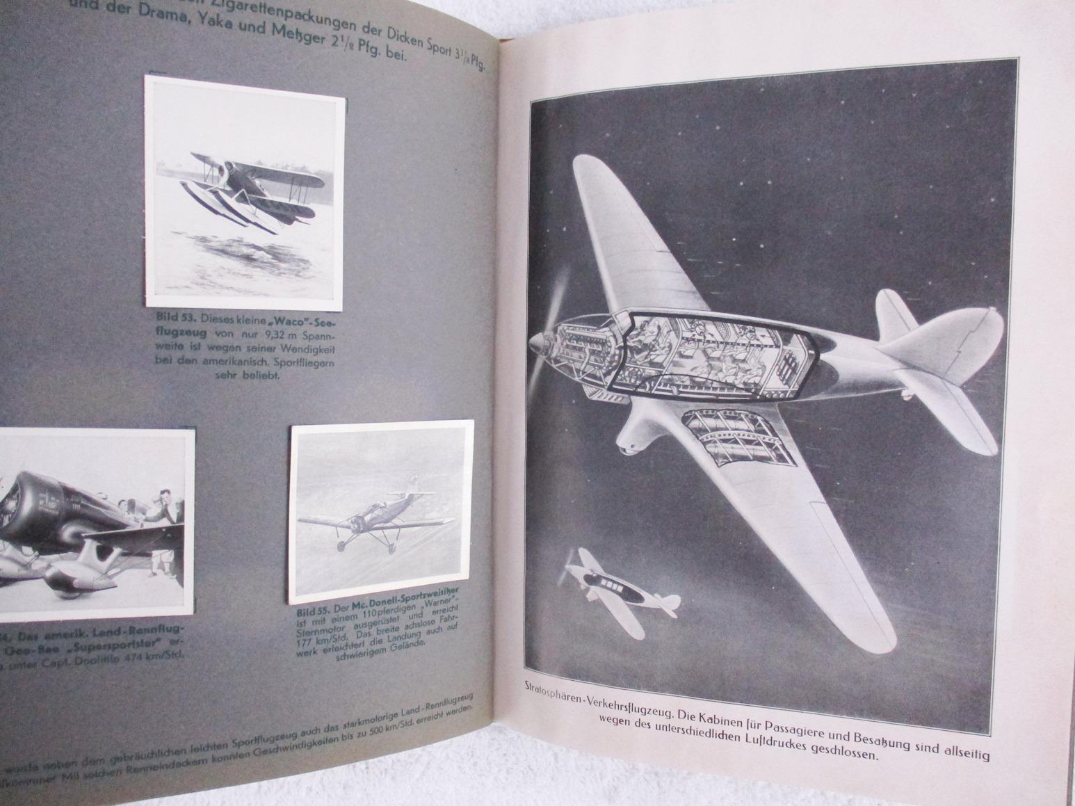 Early Luftwaffe Cigarette card Booklet-"TASCHENBUCH DER LUFTWAFFE"