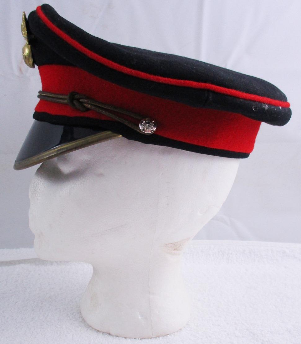 WW2 Royal Canadian Artillery Peak Hat W/Flaming Bomb Insignia