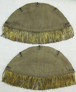Scarce Pair Of WW2 Wehrmacht Band Swallow Nests For Drum Major