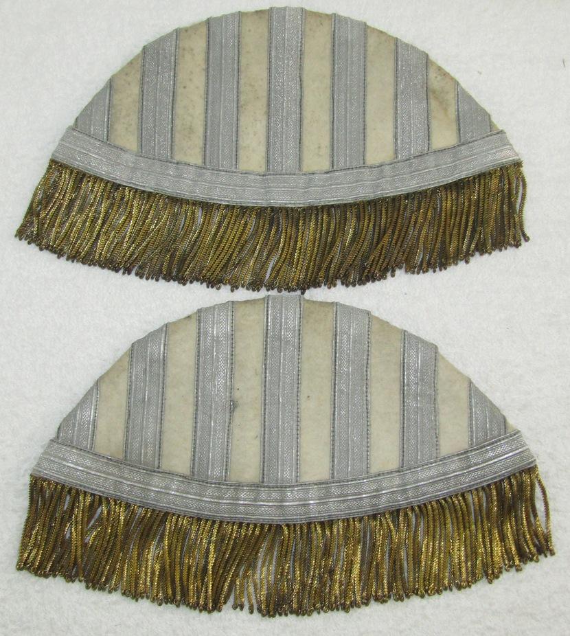 Scarce Pair Of WW2 Wehrmacht Band Swallow Nests For Drum Major